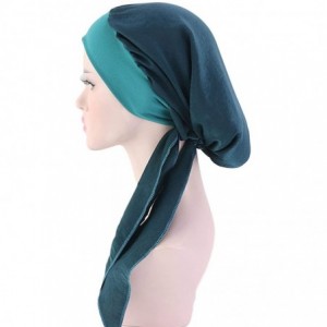 Skullies & Beanies Chemo Cancer Sleep Scarf Hat Cap Ethnic Printed Pre-Tied Hair Cover Wrap Turban Headwear - CI18SH4Q98Q $10.64