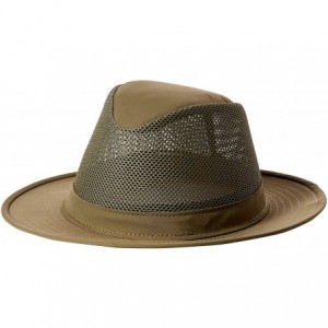 Cowboy Hats Hiker Mesh Breezer with Moisture Wicking Sweatband - Olive - C111HN6YDSV $36.88