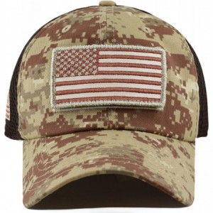 Baseball Caps Cotton & Pigment Low Profile Tactical Operator USA Flag Patch Military Army Cap - Usa- Desert Digi Camo - CB183...