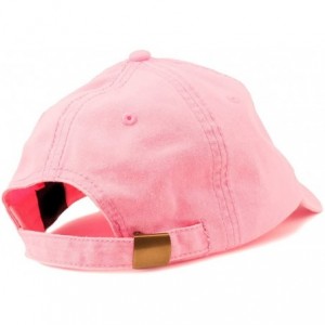 Baseball Caps Happyaf Embroidered Pigment Dyed Washed Cotton Cap - Pink - C712KIK6OBH $16.10