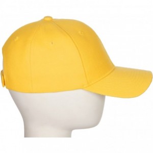 Baseball Caps Classic Baseball Hat Custom A to Z Initial Team Letter- Yellow Cap White Black - Letter I - CN18IDTOYHG $14.07