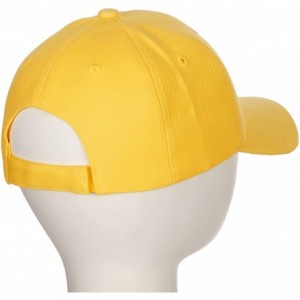 Baseball Caps Classic Baseball Hat Custom A to Z Initial Team Letter- Yellow Cap White Black - Letter I - CN18IDTOYHG $14.07