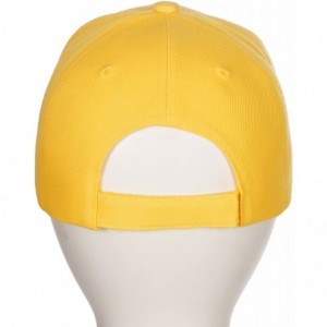 Baseball Caps Classic Baseball Hat Custom A to Z Initial Team Letter- Yellow Cap White Black - Letter I - CN18IDTOYHG $14.07