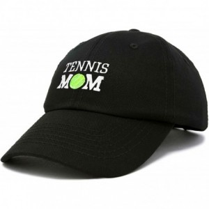 Baseball Caps Premium Cap Tennis Mom Hat for Women Hats and Caps - Black - C218IOLIEDW $10.88