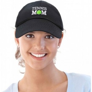 Baseball Caps Premium Cap Tennis Mom Hat for Women Hats and Caps - Black - C218IOLIEDW $10.88