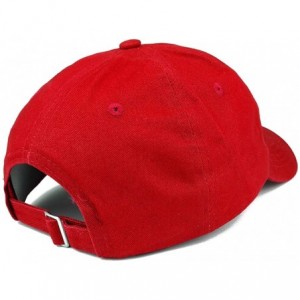 Baseball Caps Avocado Embroidered Low Profile Cotton Cap Dad Hat - Red - CN12NE2MGOG $17.35