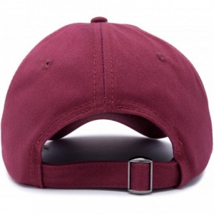 Baseball Caps Initial Hat Letter R Womens Baseball Cap Monogram Cursive Embroider - Maroon - CO18U37RI6S $12.16