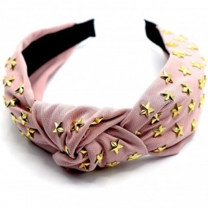 Headbands New York- Women's Fashion- Trendy Dimensional Gold Star Knotted Headband - C718W9LU244 $20.36