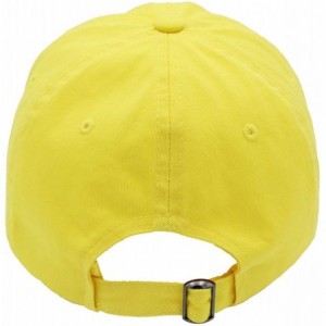 Baseball Caps Gwynbleidd Logo Embroidered Low Profile Soft Crown Unisex Baseball Dad Hat - Vc300_yellow - CI18W8ZR9KE $13.60