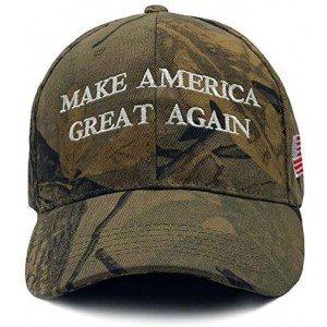 Skullies & Beanies Make America Great Again Donald Trump Cap Hat Unisex Adjustable Hat - 001 Camo - CZ18YRGTK3D $11.48