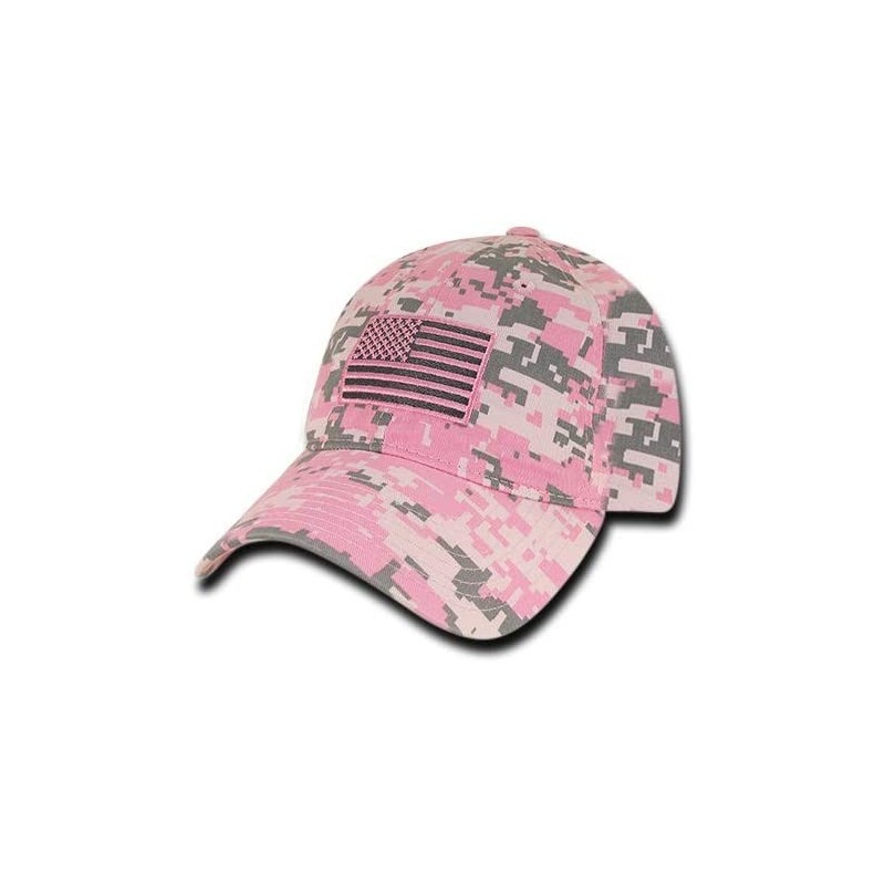 Baseball Caps Polo Style American Pride Flag Baseball Caps - Pink Camo - CG12OBXENUI $15.29