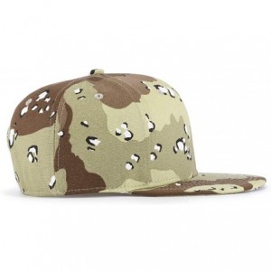 Baseball Caps Unisex Snapback Hats Adjustable USA Army Camouflage Flat Brim Baseball Cap - W185 - CA18R9RLW9U $14.53