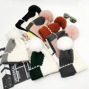 Skullies & Beanies knife Knitted Winter Snowboarding Slouchy - Blue & White - C218IWRZ45Z $13.41