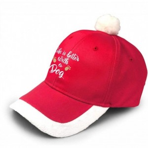 Baseball Caps Classic Baseball Adjustable Christmas Accessory - Life is Better With a Dog - C81920M9C43 $11.04