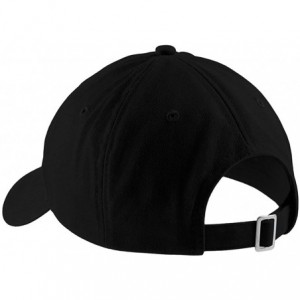 Baseball Caps English Bulldog Head Embroidered Low Profile Soft Cotton Brushed Cap - Black - CU12NVEUEOX $20.67