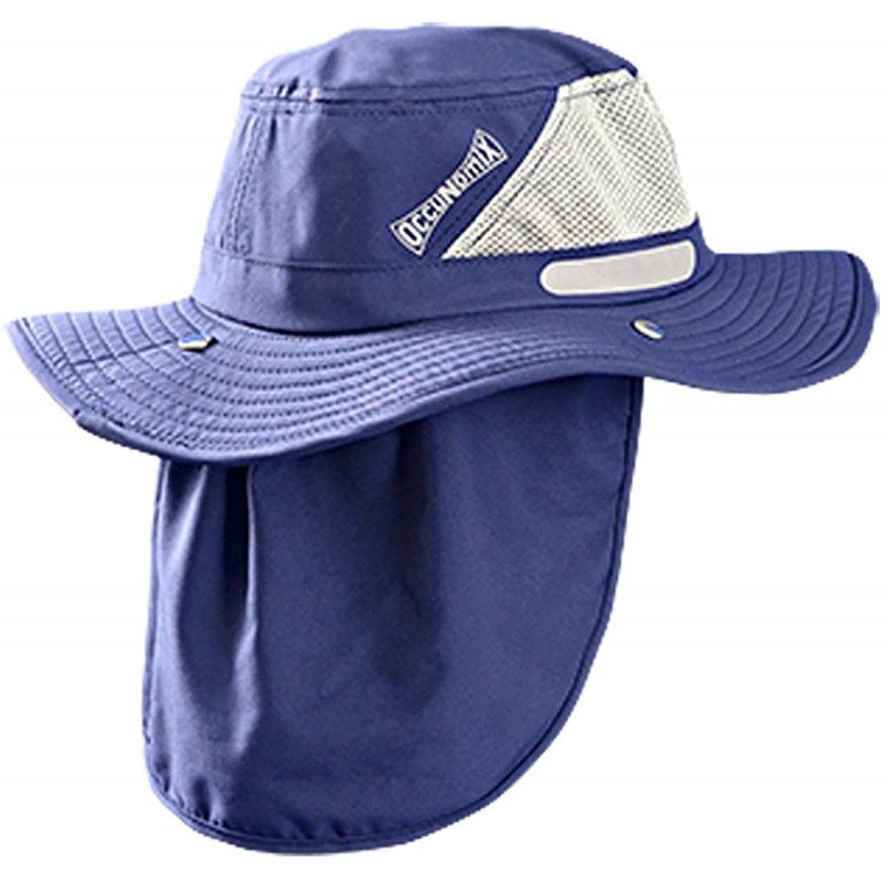 Sun Hats Tuff & Dry Wicking & Cooling Ranger Hat with Neck Shade - TD500-018-XL - UPF 45+ Navy - CV186GGINQG $27.01