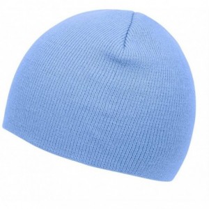 Skullies & Beanies Short Cuffless Beanies - Sky Blue - C212NS659O7 $11.28