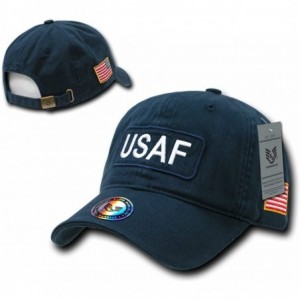 Baseball Caps US Military Dual Flag Raid Polo Baseball Caps R89M - Usaf - C711JUF4X15 $18.86