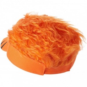 Baseball Caps Big Boys' Flair Hair Visor Animal Face - Orange - CH11FMNMCL7 $14.02