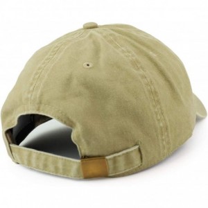 Baseball Caps NASA Insignia Embroidered 100% Cotton Washed Cap - Khaki - C812O2WC921 $22.06