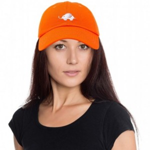 Baseball Caps Cute Elephant Hat Cotton Baseball Cap - Orange - CV18LHQNH3K $14.37