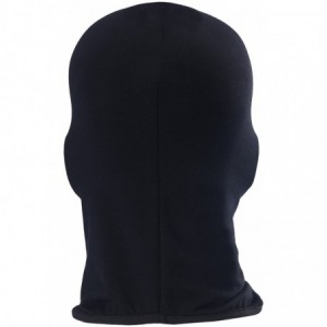 Skullies & Beanies Balaclave Fleece Windproof Ski Mask Face Mask Tactical Hood Neck Warmer - Cotton-black (Royal Blue Mesh) -...