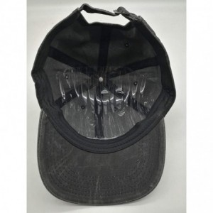 Baseball Caps Denim Fabric Adjustable Dog Mom Hat Fashion Distressed Baseball Cap for Women - Black - CD187DHAR6O $10.93