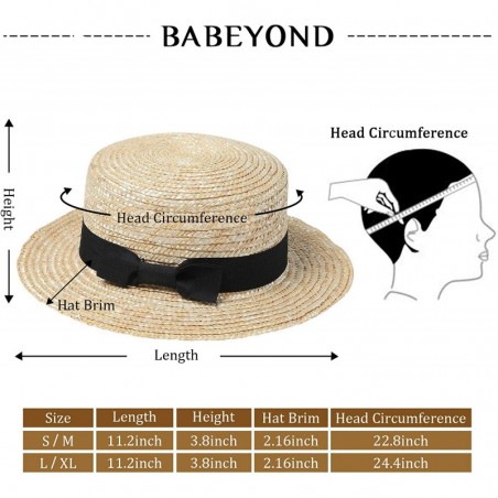 Men's 1920s Brim Boater Hat Gatsby Straw Hat 20s Costume Accessories ...