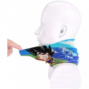 Balaclavas Unisex 3D Dragon Ball Goku Face Shield Head Wraps Bandana Headband Neck Gaiter - Style1 - CX197RK4XL9 $31.36