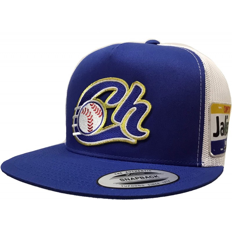 Baseball Caps Charros de Jalisco New Logo 2 Logos placa a Lado hat Royal White mesh - CZ18QOL0D0N $34.76