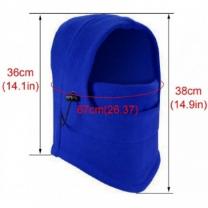 Balaclavas Windproof Fleece Balaclava Hood Thermal Motorcycle Mask - Red - C512NTLNB9C $9.66