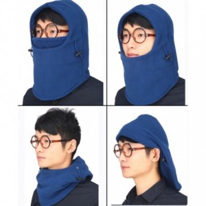 Balaclavas Windproof Fleece Balaclava Hood Thermal Motorcycle Mask - Red - C512NTLNB9C $9.66