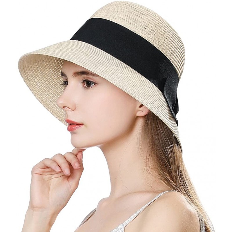 Birdeem Sun Hats for Women Men Wide Fedora Straw Beach Hat UPF 50