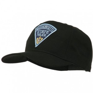 Baseball Caps Massachusetts State Police Patch Cap - Black - CF11RNPLX6H $14.97