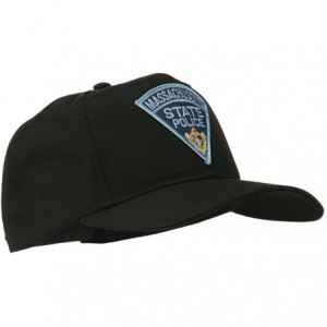 Baseball Caps Massachusetts State Police Patch Cap - Black - CF11RNPLX6H $14.97