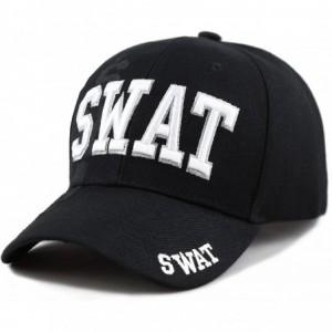 Baseball Caps Law Enforcement 3D Embroidered Baseball One Size Cap - 4. Swat - CQ18ELRTW22 $12.75