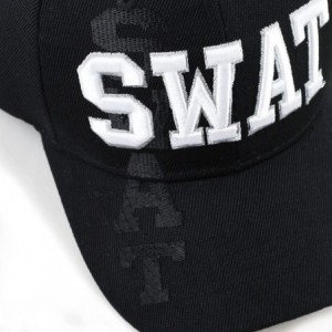 Baseball Caps Law Enforcement 3D Embroidered Baseball One Size Cap - 4. Swat - CQ18ELRTW22 $12.75